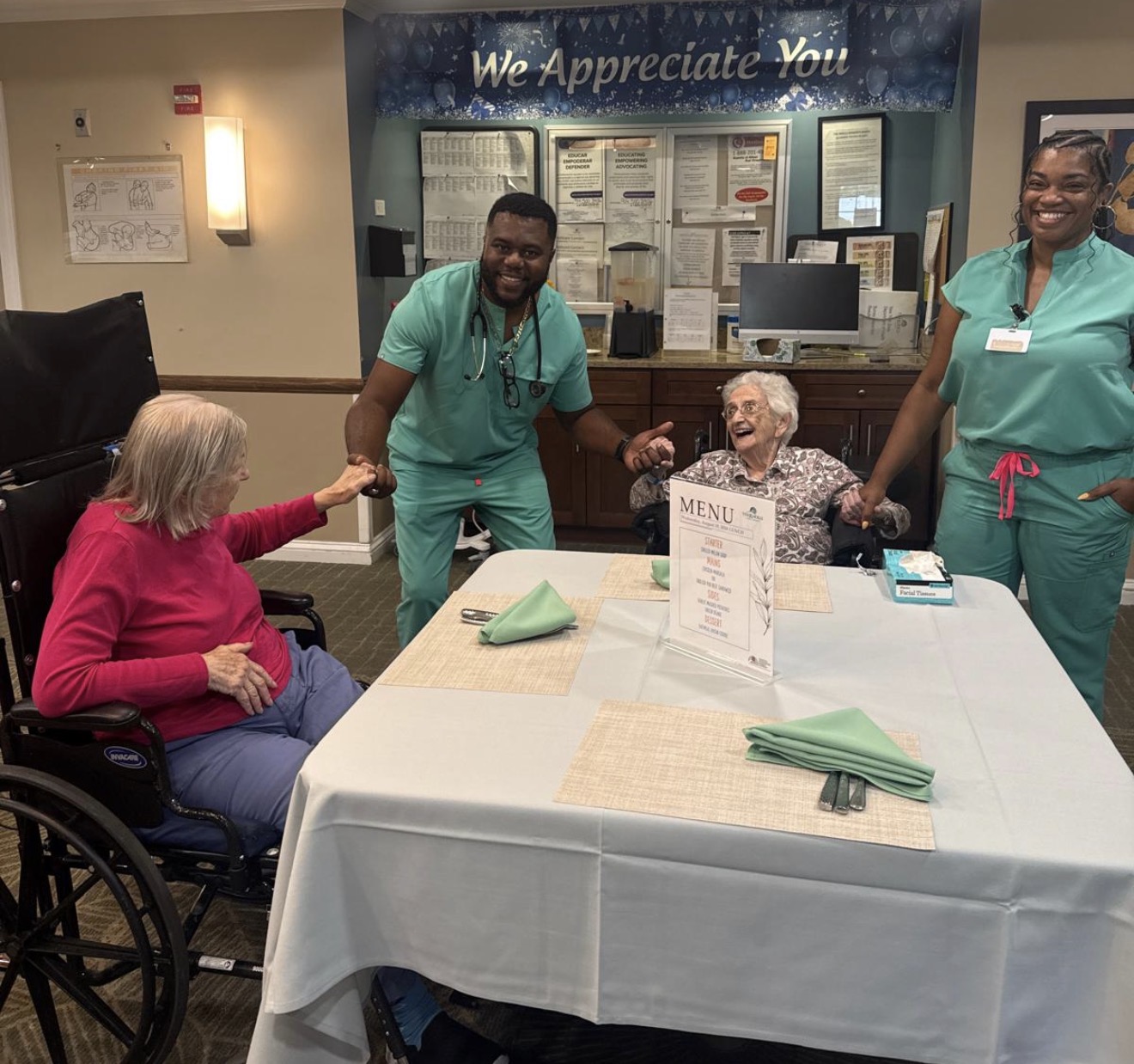Wheelchair patients receiving transportation support